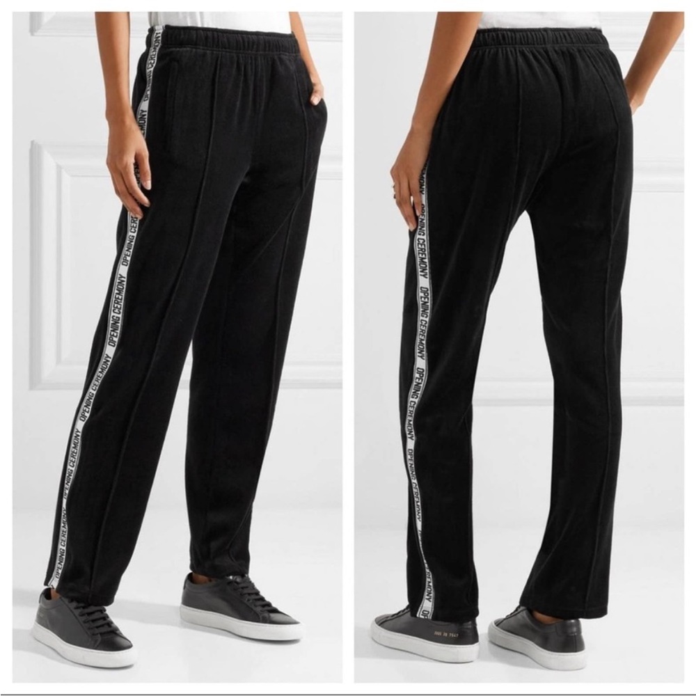 Opening Ceremony velour track pant